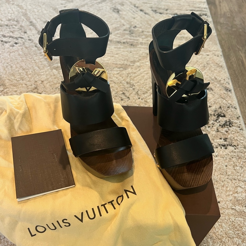 Louis Vuitton platform sandals